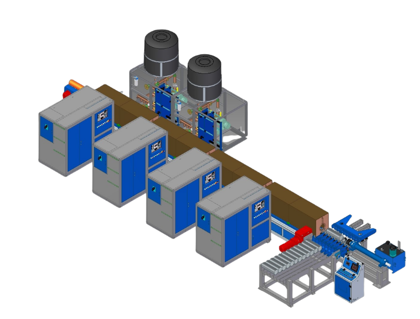 Inducon Heater for Aluminum, Brass & Copper Billet – Extrusion, Forging & Rolling App